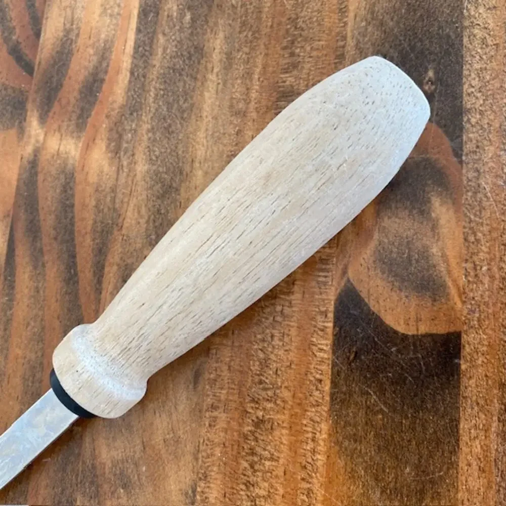 Vintage Slotted Spatula with Wooden Handle, Turner, Flipper